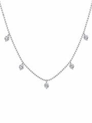 Taşlı Top Zincir Kolye - KLY1069