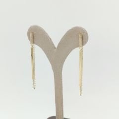 Çubuk Sallantılı Küpe - İnce Zincir - KP00745