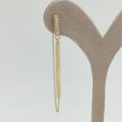 Çubuk Sallantılı Küpe - İnce Zincir - KP00745