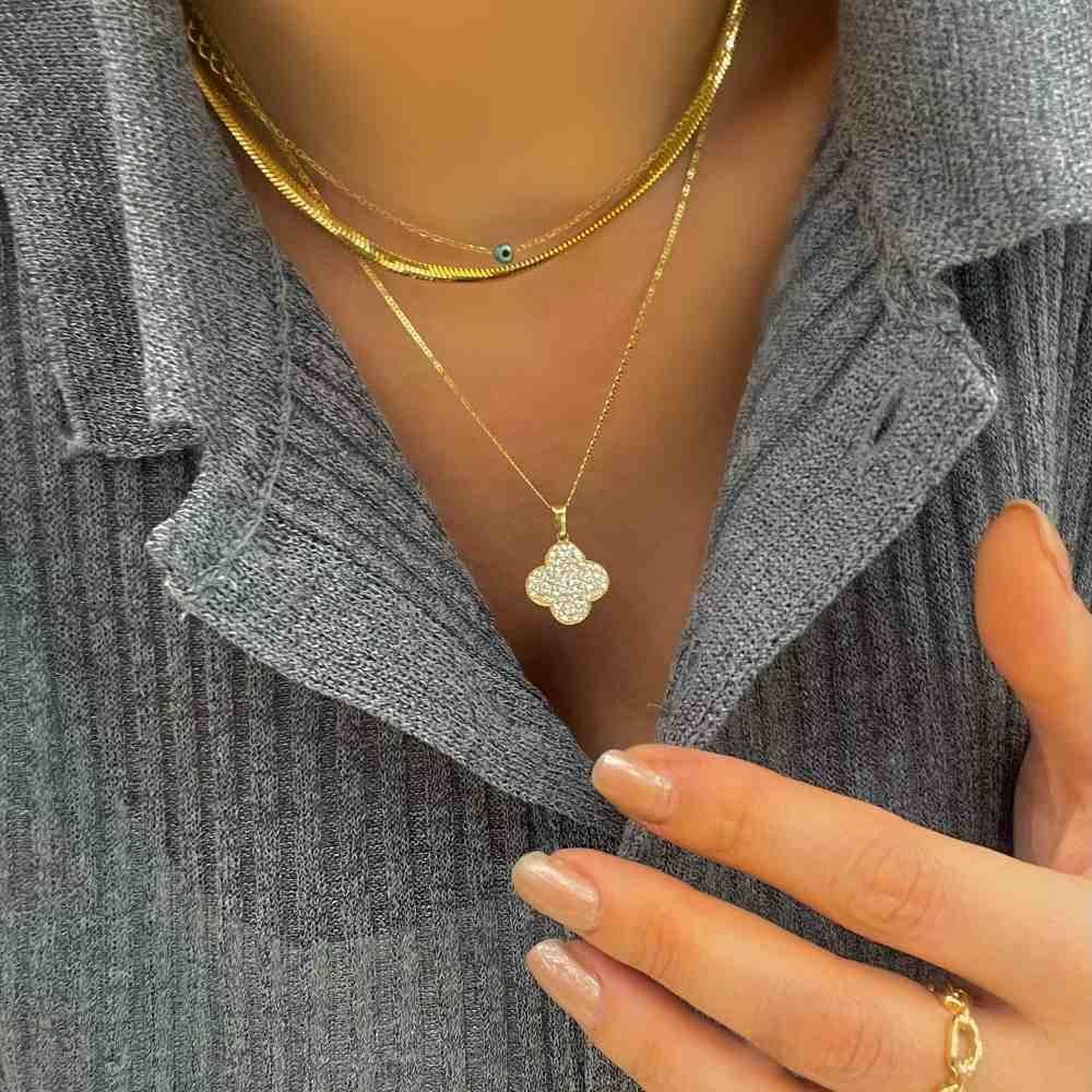 Yonca Şans Kolye Ucu – KLU0406