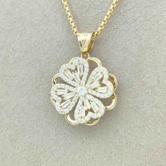 Taşlı Yonca Kolye Ucu – KLU0426