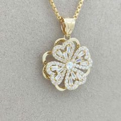 Taşlı Yonca Kolye Ucu – KLU0426