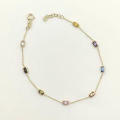 Renkli Baget Taşlı Bileklik – BLK0730