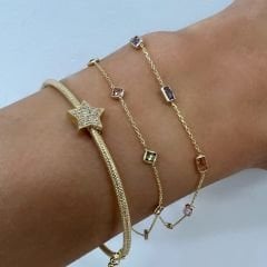 Renkli Baget Taşlı Bileklik – BLK0730