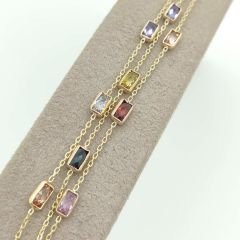 Renkli Baget Taşlı Bileklik – BLK0732