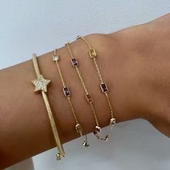 Renkli Baget Taşlı Bileklik – BLK0732