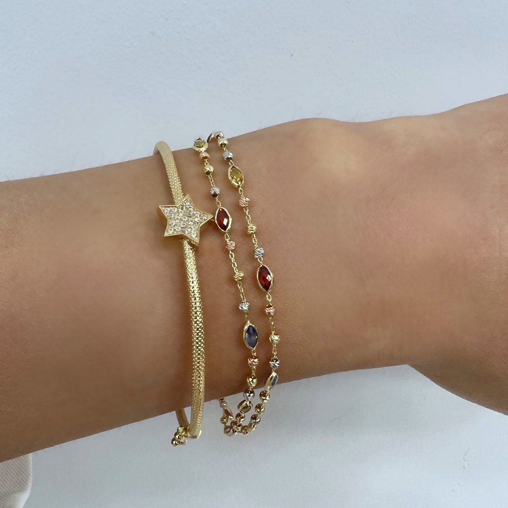 Renkli Markiz Taşlı Bileklik – BLK0731