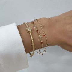 Renkli Yuvarlak Taşlı Bileklik – BLK0737