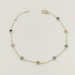 Renkli Kare Taşlı Bileklik – BLK0736