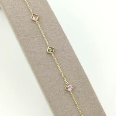 Renkli Kare Taşlı Bileklik – BLK0736