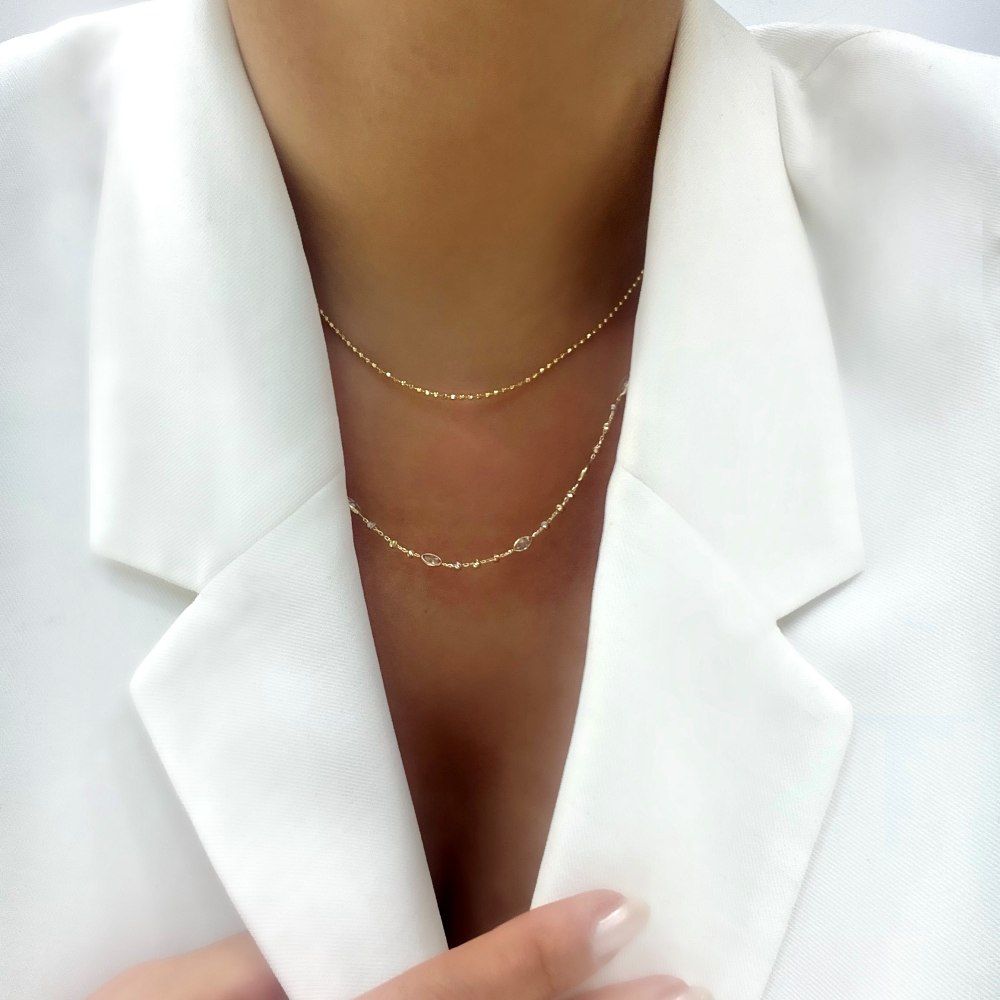 Markiz Taşlı Dorikalı Kolye – KLY0894