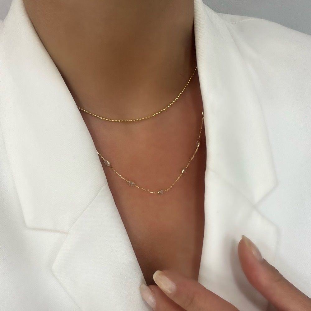 Markiz Taşlı Kolye – KLY0895