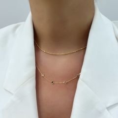 Renkli Kare Taşlı Kolye – KLY0892