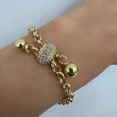 Doç Zincir Top Sallantılı Bileklik – BLK0653