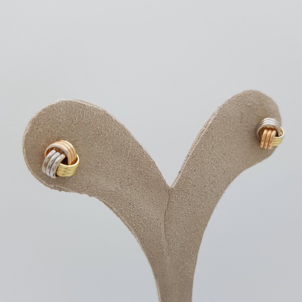 Üç Renk Top Küpe – KP00605