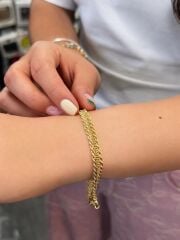 Burgu Örme Zincir Bileklik - BLK1110