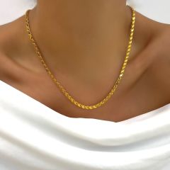 Pullu Zincir 14 Ayar Altın 55 cm - KLY0868