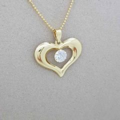 Taşlı Kalp Kolye Ucu – KLY0797