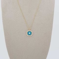 Taşlı Turkuaz Kolye – KLY0824