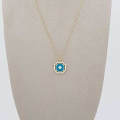 Taşlı Turkuaz Kolye – KLY0824