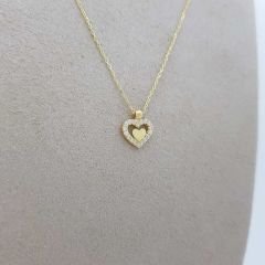 Taşlı Kalp Kolye – KLY0592