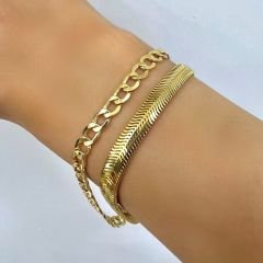 Balıksırtı Zincir Bileklik – BLK0654