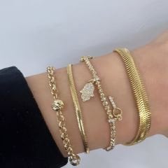 Balıksırtı Zincir Bileklik – BLK0654