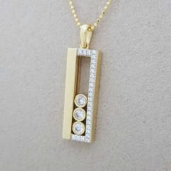 Taşlı Çubuk Kolye Ucu - KLU0308