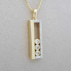 Taşlı Çubuk Kolye Ucu - KLU0308