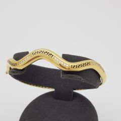 Taşlı Mitolojik Yunan Desenli Kelepçe – KLP0284