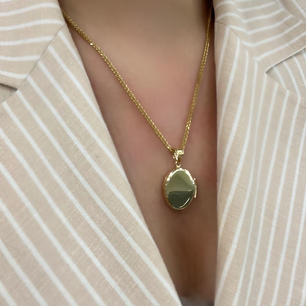 Oval Kapaklı Kolye Ucu – KLU0442