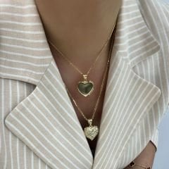 Kalp Kapaklı Kolye Ucu – KLU0440