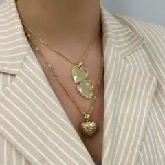 Kalp Kapaklı Kolye Ucu – KLU0440