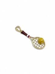 Mineli Tenis Raketi Kolye Ucu - KLU0752