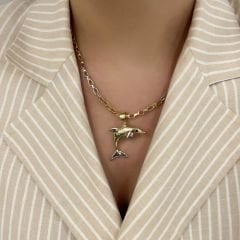 Üç Boyutlu Yunus Kolye Ucu – KLU0439