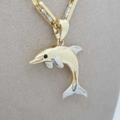 Üç Boyutlu Yunus Kolye Ucu – KLU0439