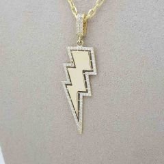 Taşlı Şimşek Kolye Ucu – KLU0443