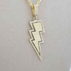 Taşlı Şimşek Kolye Ucu – KLU0443