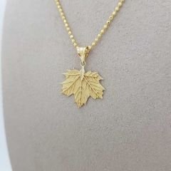 Çınar Ağacı Yaprağı Kolye Ucu – KLU0456