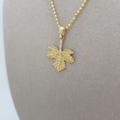 Çınar Ağacı Yaprağı Kolye Ucu – KLU0458