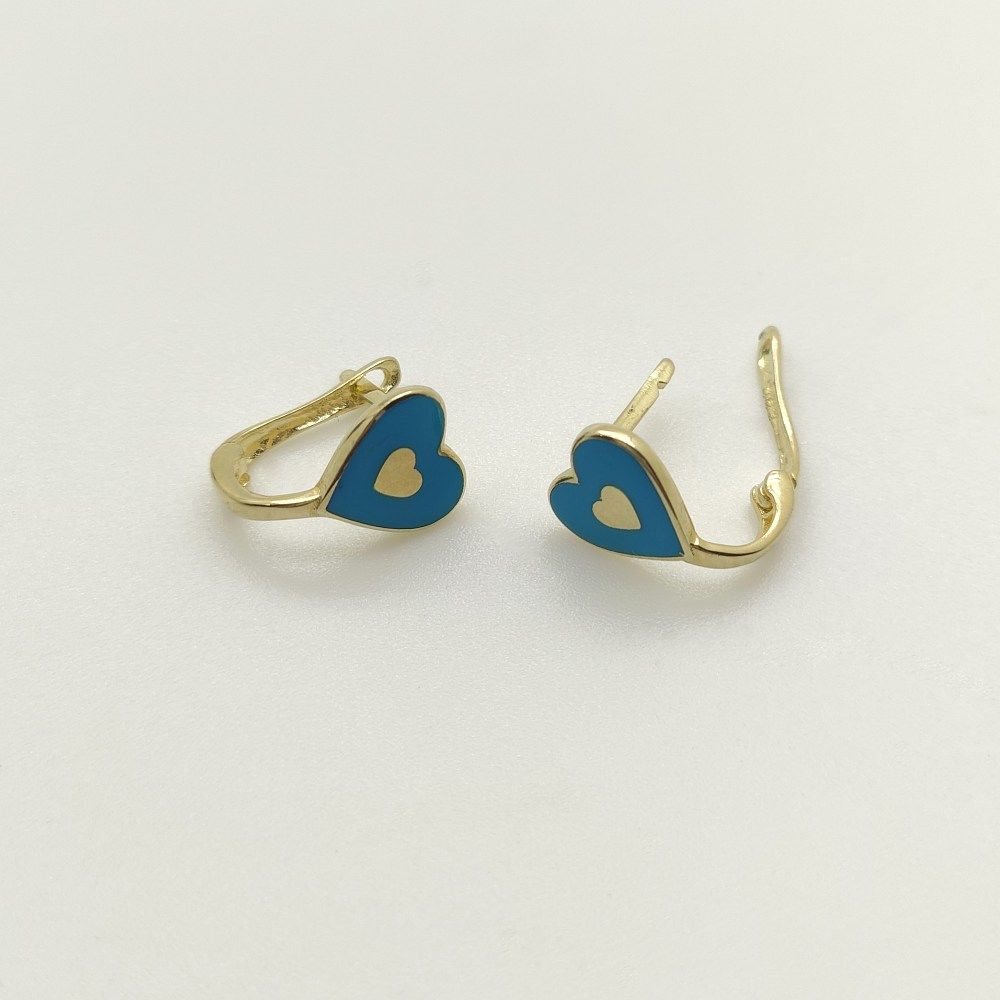 Renkli Kalp Küpe – KP00766