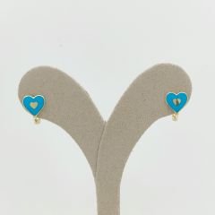 Renkli Kalp Küpe – KP00766