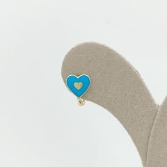 Renkli Kalp Küpe – KP00766