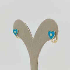 Renkli Kalp Küpe – KP00766