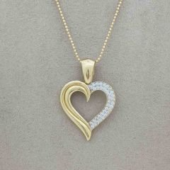 Taşlı Kalın Çerçeve Kalp Kolye Ucu – KLU0469