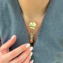 Külçe Altın Kolye Uçlu Zincir – KLY0901