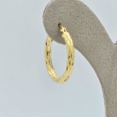 Dokulu Halka Küpe Altın – KP00778