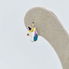 Çocuk Unicorn Küpe Altın – KP00789