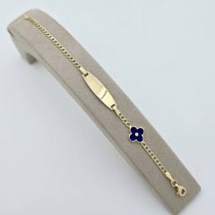 Çiçekli Çocuk Künye Altın – BLK0784