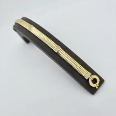 Taşlı Balıksırtı Zincir Altın Bileklik – BLK0758